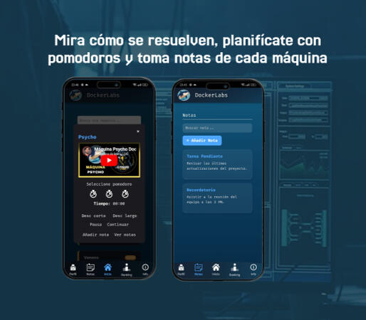 pomodoros y crear notas